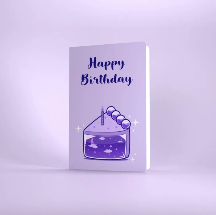 "Birthday Cake" Card + Envelope | Birthday Card | Ampoules Collection