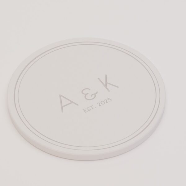 Wedding Coasters | Engraved in Natural Ceramic - Image 4